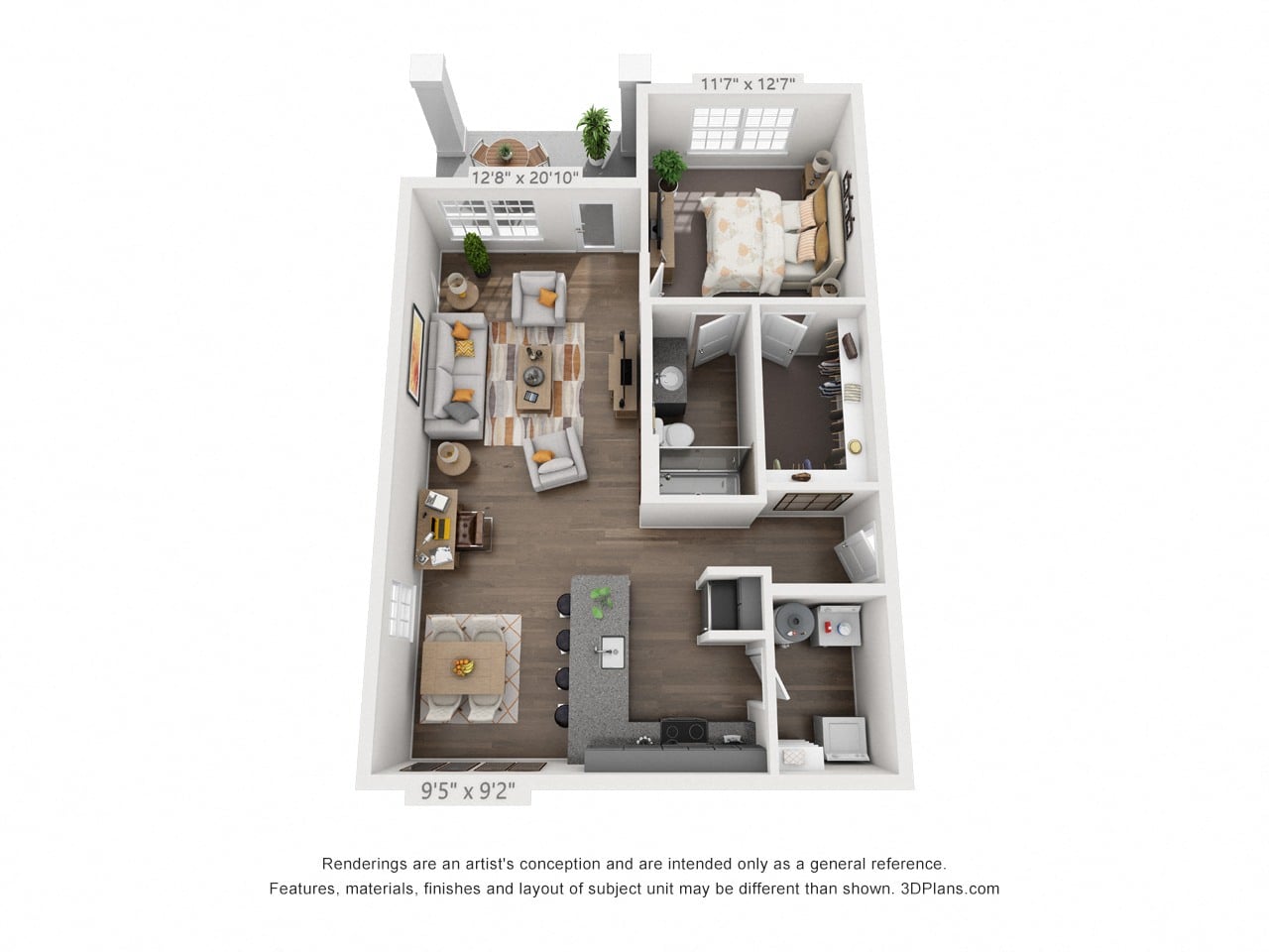 Smith (1 Bed) floor plan